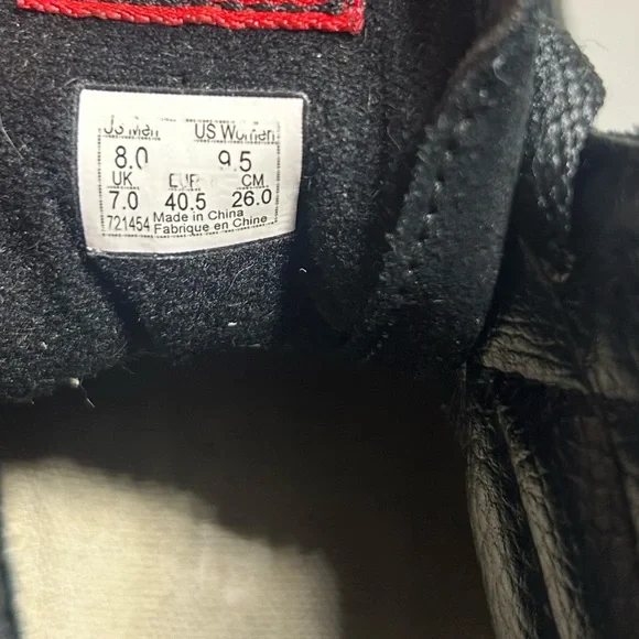 Vans Men's Black High-Top Sneakers with Red Accents - Picture 7 of 7